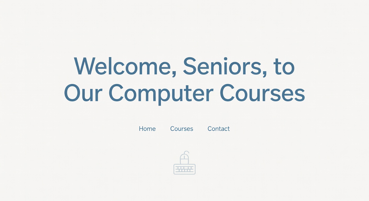 シニアのパソコン教室イメージ